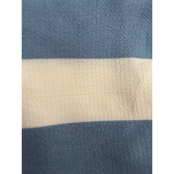 HYFVE Blue/White Stripe Romper On or Off Shoulder Tie Belt Pockets Sz S - Picture 2 of 2